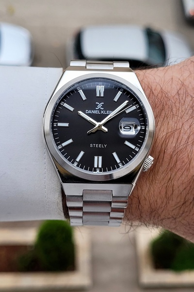 Daniel Klein Kadranı Siyah Kordonu Metalik Renk 2 Yıl Garantili 40 mm Çelik M...