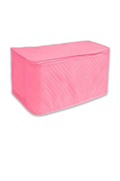 AYHOME Çeyizlik Büyük Boy Yorgan Döşek Hurcu Fermuarlı Yıkanabilinir Pembe Re...