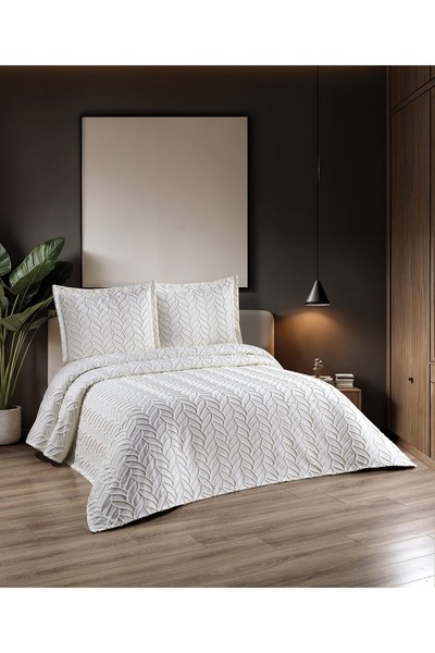 AYBERK HOME TEXTİLE Double Pique Set 3 Pieces Başak