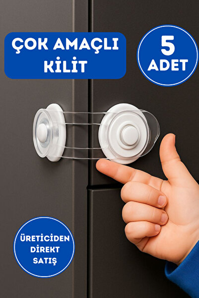 WAPPA 5 ADET Bebek Çocuk Çekmece Kapak Güvenlik Çekmece Dolap Kilidi, Çok Ama...