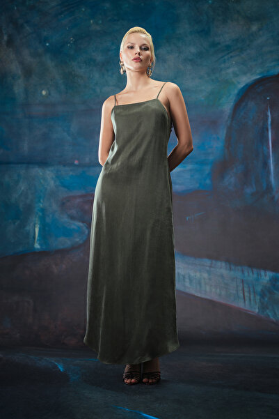 Towdoo Sage Sırtı Açık Elbise