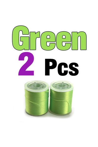 Choice خيط ربط ذباب أخضر MNFT مزدوج البكرة 150D، خيط ربط قوي لصيد الأسماك بالذباب في المياه المالحة، مناسب لصيد سمك البايك.