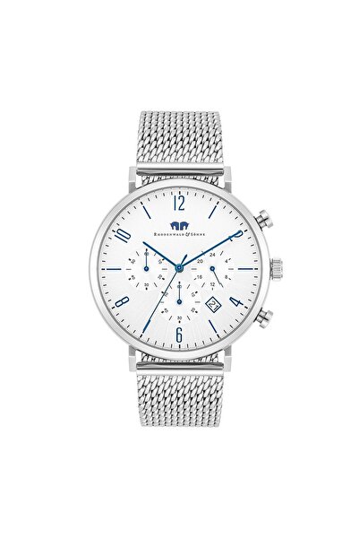 Rhodenwald & Söhne Chronograph Herren Chronograph silber Edelstahl silber