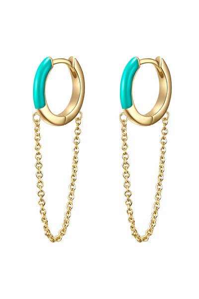 Glanzstücke München Silberohrcreolen Creolen Sterling Silber gelbgold Emaille...