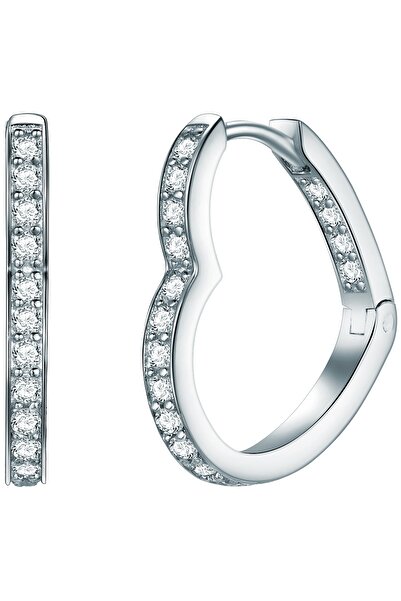 Rafaela Donata Silberohrcreolen Klappcreolen Sterling Silber Zirkonia weiß