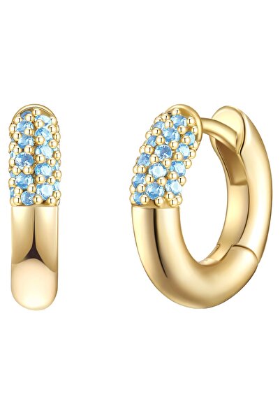 Glanzstücke München Silberohcreolen Creolen Sterling Silber gelbgold Spinell ...