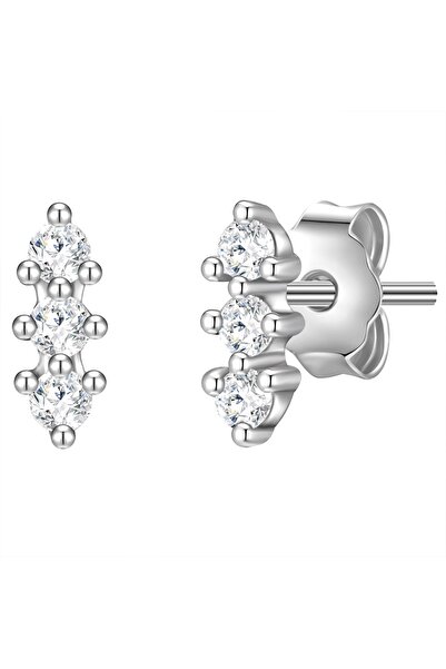 Glanzstücke München Silberohrstecker Ohrstecker Sterling Silber Topas weiß