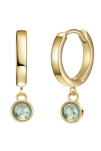 Glanzstücke München Silberohrcreolen Creolen Sterling Silber gelbgold Labrado...