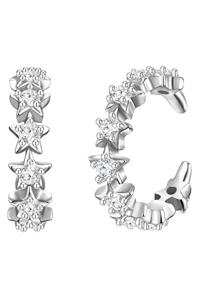 Glanzstücke München Silberohrklemmen Ohrklemmen Sterling Silber Zirkonia weiß