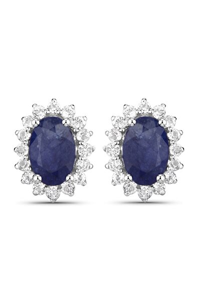 Rafaela Donata Edelsteinohrstecker Ohrstecker Sterling Silber Saphir blau Top...