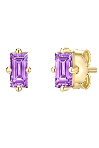 Glanzstücke München Silberohrstecker Ohrstecker Sterling Silber gelbgold Zirk...