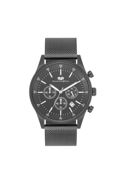 Rhodenwald & Söhne Chronograph Herren Chronograph grau Edelstahl grau