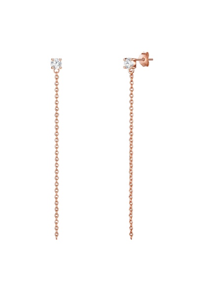 Glanzstücke München Silberohrhänger Ohrhänger Sterling Silber roségold Zirkon...