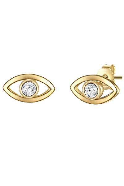 Glanzstücke München Silberohrstecker Ohrstecker Sterling Silber gelbgold Zirk...