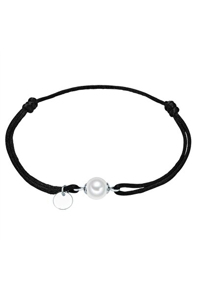 Generic Brand Perlenarmband Armband Sterling Silber Muschelkernperle weiß