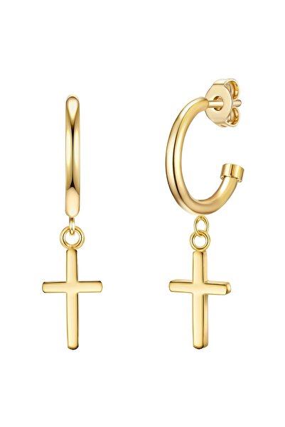 eastside Edelstahlohrcreolen Creolen Edelstahl gelbgold