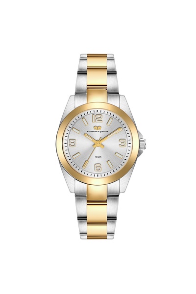 Rhodenwald & Söhne Quarzuhr Damen Quarzuhr silber/gelbgold Edelstahl silber/gelbgold