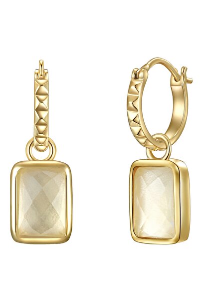 Glanzstücke München Silberohrhänger Ohrhänger Sterling Silber gelbgold Rosenq...