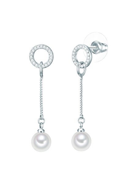 Rafaela Donata Perlenohrhänger Ohrhänger Sterling Silber Muschelkernperle wei...