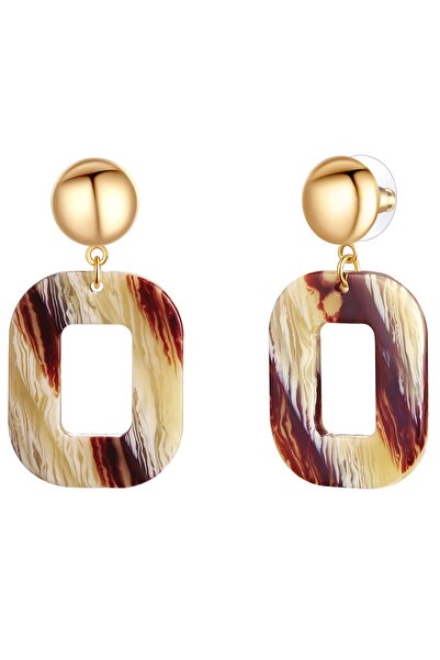 Lulu & Jane Modeschmuckohrhänger Ohrhänger gelbgold