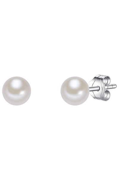 Valero Pearls Perlenohrstecker Ohrstecker Sterling Silber Süßwasser-Zuchtperl...