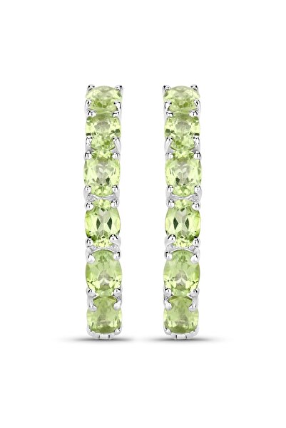 Rafaela Donata Edelsteincreolen Creolen Sterling Silber Peridot grün