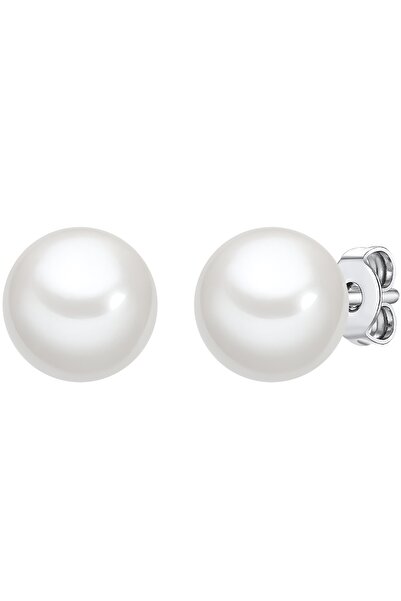 Lulu & Jane Perlenohrstecker Ohrstecker Muschelkernperle weiß