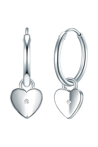 Lulu & Jane Silberohrcreolen Creolen Sterling Silber Diamant weiß