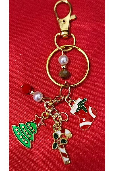 Çelik Keychain Charm Gold New Year Gift Happy New Year Card