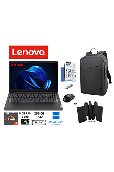 LENOVO V15G4 ABP Ryzen 7 7730U 8GB 256GB SSD 15.6" FHD W11PRO 82YY0012TR DUDD...