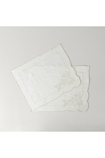 Linens Magnolia 45x45 cm 2'li Peçete Naturel Gold