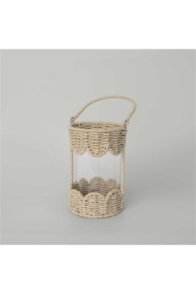 Linens Straw 14x14x36 cm Fener Natural