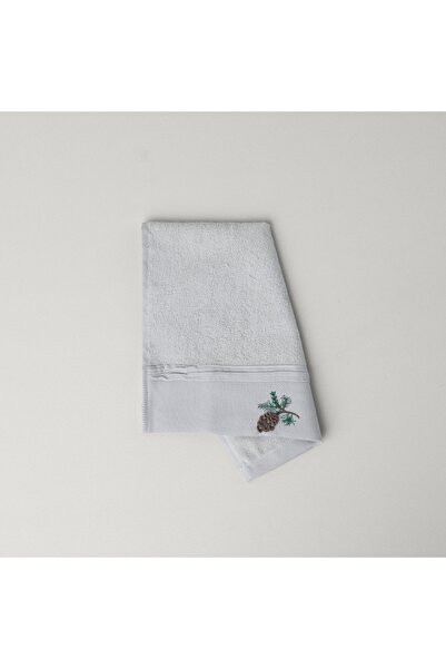 Linens منشفة يد من الخيزران على شكل مخروط الصنوبر مقاس 30×45 سم