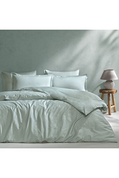 Linens Mix&Match Pamuk Saten 2'li Volanlı Yastık Kılıfı Seti Yeşil