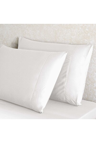 Linens X TENCEL™ Lyocell 2'li Standart Yastık Kılıfı Seti Beyaz