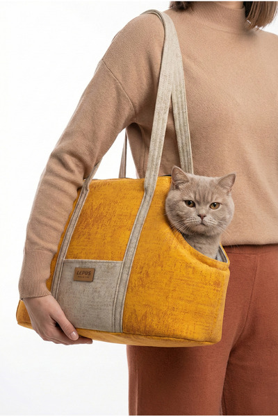 Lepus Sling Bag, Kedi Köpek El Omuz Taşıma Çantası, Evcil Hayvan El Omuz Seyahat Çantası.