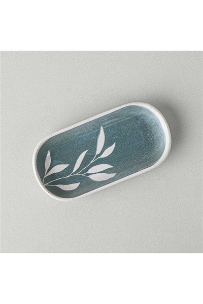 Linens Daphne Seramik 16 cm Sunum Tabağı Yeşil