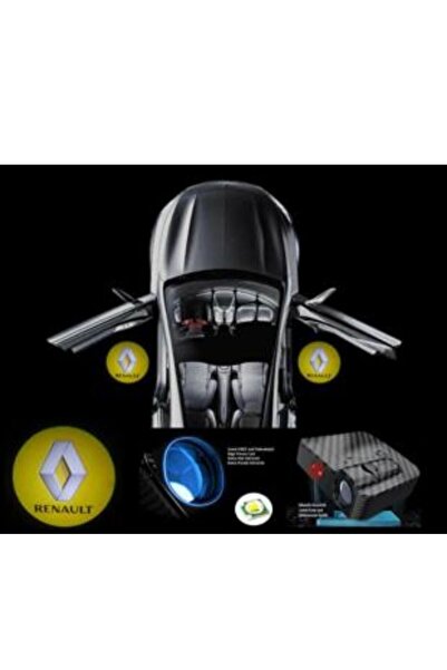 10oto Renault Pilli Mesafe Sensörlü Kapı Altı Logo Yapıştırmalı