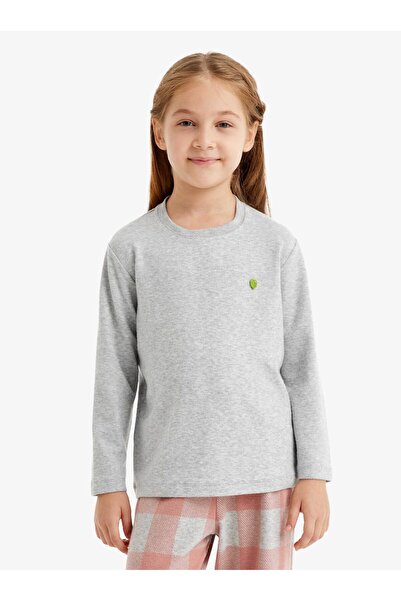 Blackspade Termal Kız Çocuk Pijama Takımı 60515 - Gri Melanj