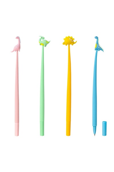 Strigo Set 4 pixuri din silicon cu gel Dino, SSC239