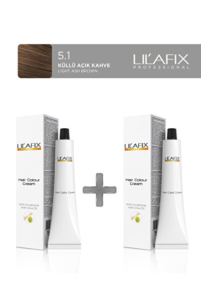 Lilafix 2'li Tüp Boya 60 ml 5.1 Küllü Açık Kahve