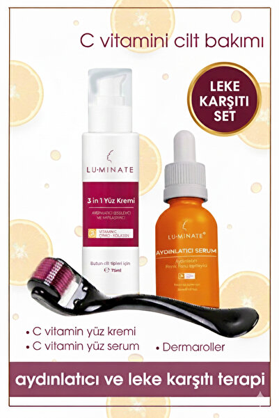 Luminate C vitamini Aydınlatıcı Tonu eşitleyici bakım 3 in 1 Nemlendirici Yüz...