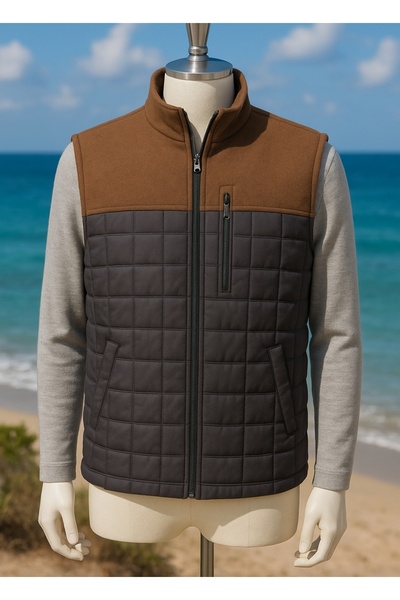 BYBEYEMS GİYİM سترة شتوية مبطنة من الصوف السميك مع نموذج الحواجب