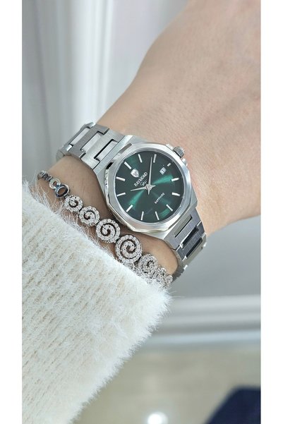 Raymond Rym6-611505L Quartz Women's Watch - 2 Years Warranty (26mm) Ss-Green