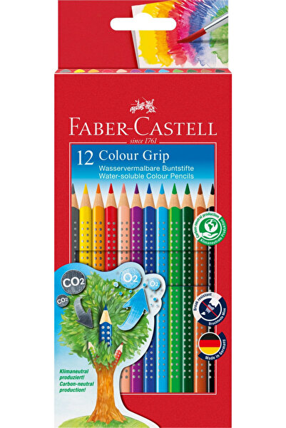 Faber Castell Creioane colorate Faber-Castell Grip 2001 cu 12 culori