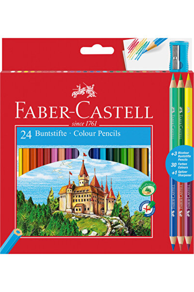 Faber Castell Creioane colorate Faber-Castell 24+3
