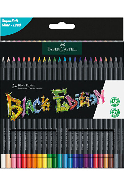Faber Castell Creioane colorate Faber-Castell Black Ed 24 culori