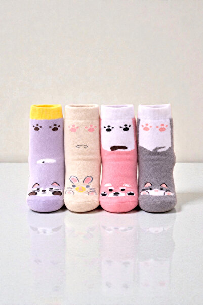 Ollero 4 чифта чорапи с дебела хавлиена материя и противоплъзгаща подметка за...