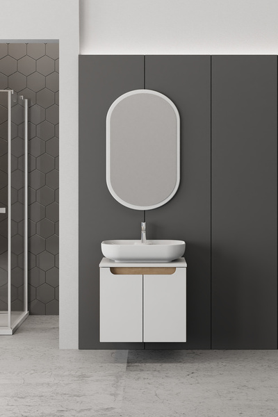 BIANI Katia 60 Cm Banyo Dolabı Renk Mat Beyaz