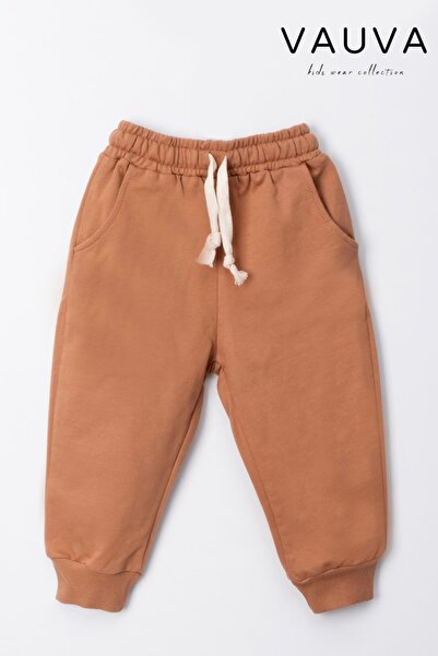 Vauva Kız Erkek Çocuk Pantolon Beli Lastikli Çepli Pantalon